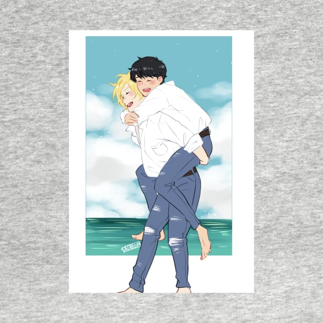 Banana Fish - Ash and Eiji in Cape Cod by MykaAndSalmon